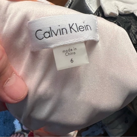 CALVIN KLEIN Printed Sleeveless Trapeze Mini Dress - Picture 5 of 7